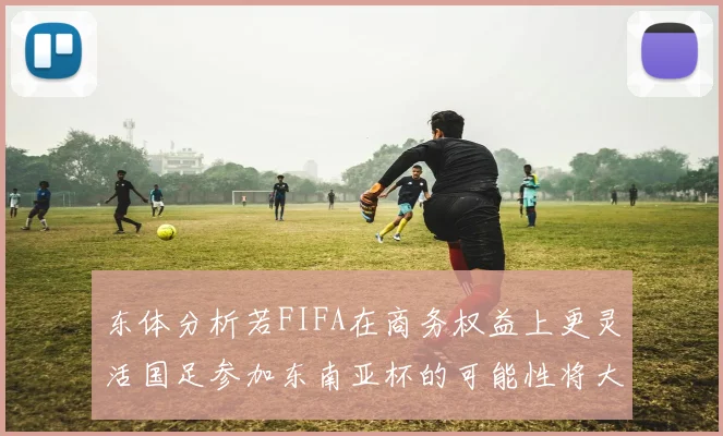 东体分析若FIFA在商务权益上更灵活国足参加东南亚杯的可能性将大增